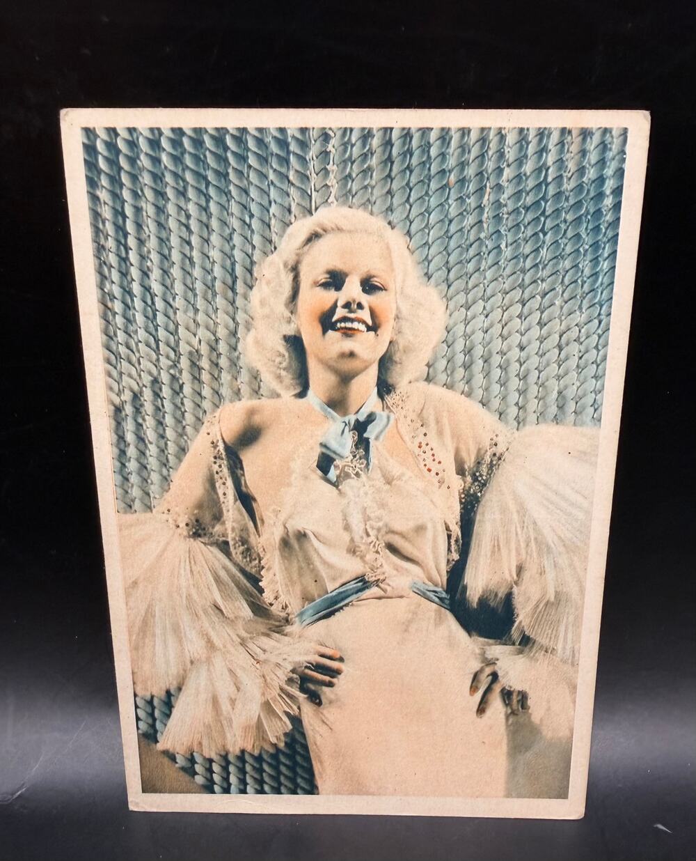 RARE 1930s Jean Harlow Post Card De Reszke, Godfrey Phillips #16 Platinum Blonde